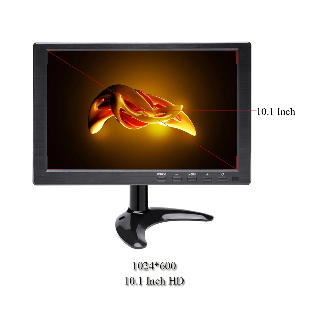 AMPrime 10 1 &quotHD ЖК монитор 1280x600 широкоформатный тонкий компьютер Мини ТВ и