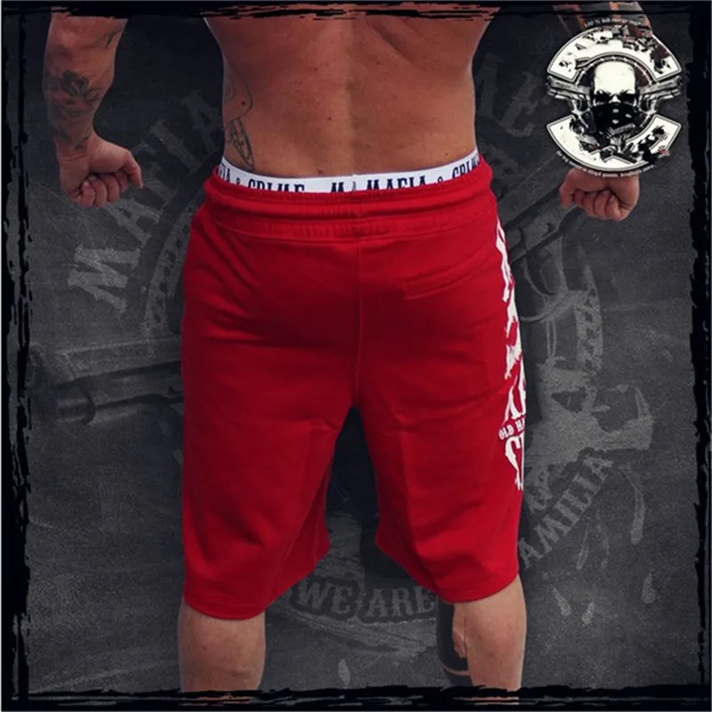 GYMLOCKER Повседневное модные jogger sweatpants Шорты мужские новые спортивные залы Бодибилдинг Мужской до колена Шорты мужчины штаны Одежда