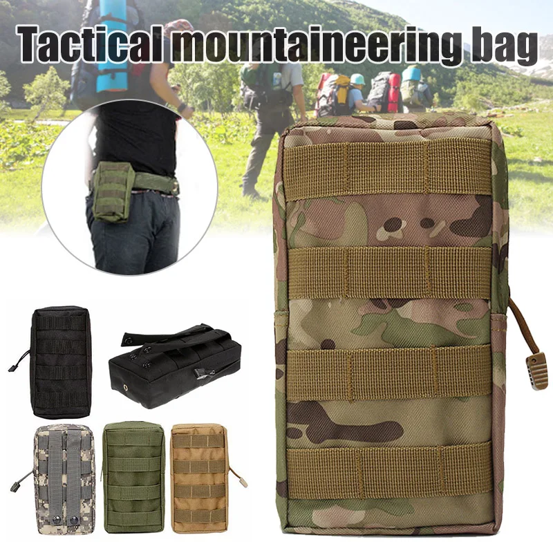 

hot Outdoor Tactical Molle Airsoft Bushcraft Military Army Pouch Safety Survival Kit Camouflage Belt Pack Climb Hunt Waist Bag