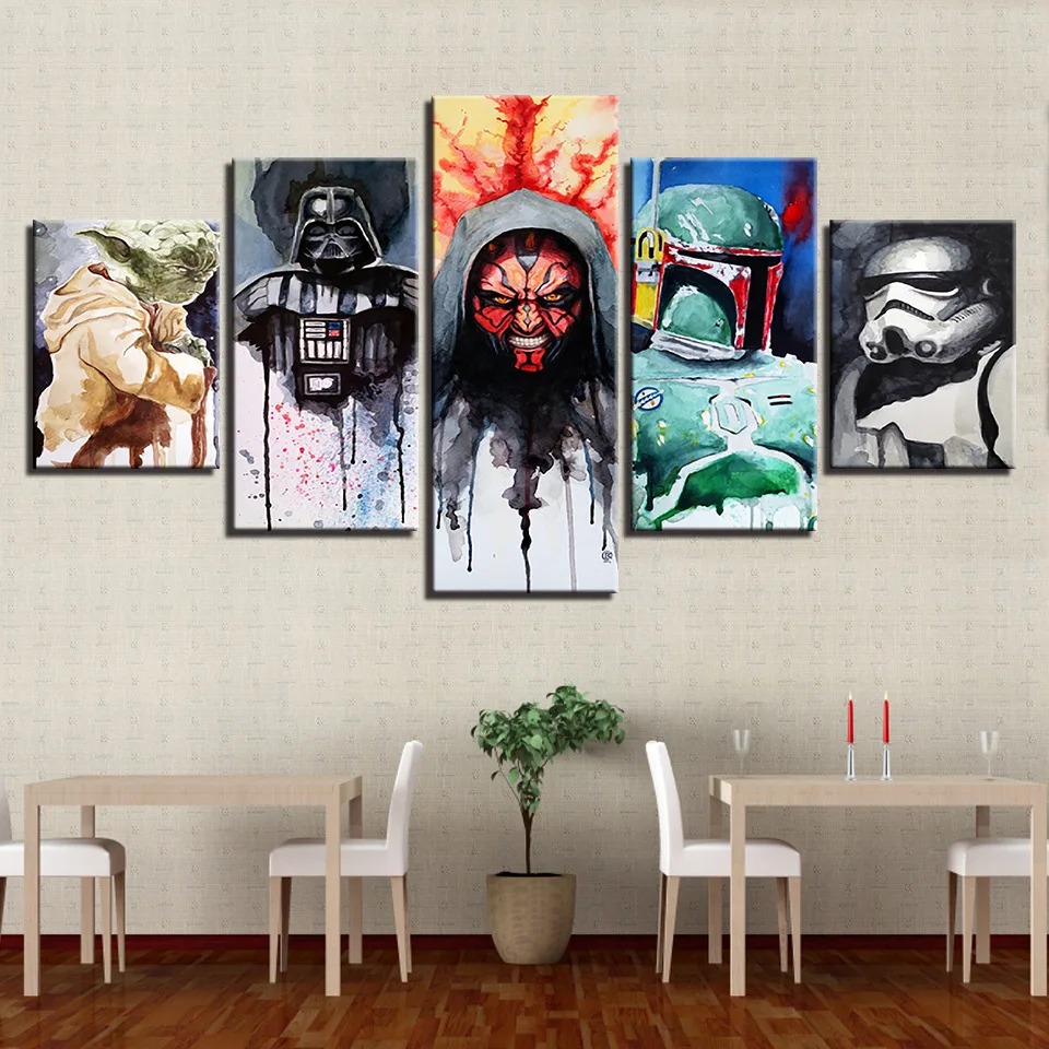 Colomac Telas Pintura A Oleo Abstrata настенный художественный плакат Affiche Enfant 5 шт. домашняя