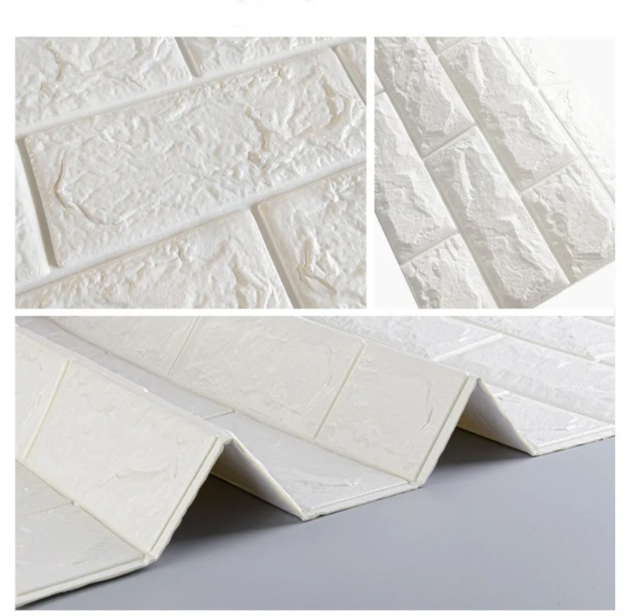 3D самоклеющиеся стеновые панели из искусственного пенопласта кирпичные обои для
