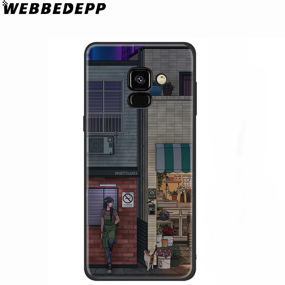 WEBBEDEPP Amidst Silence Anime Silicone Case for Samsung Galaxy A3 A5 A6 A7 A8 A9 A10 A20 A30 A40 A50 A70 M10 M20 M30 |