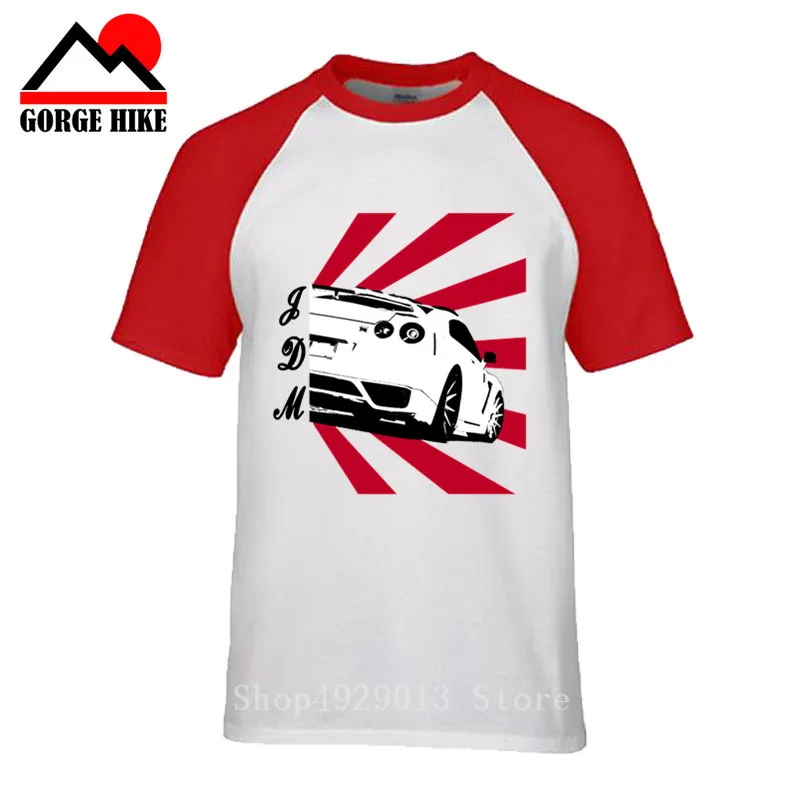 GTR Racing Fashion Man JDM Drift Car M I J T Shirt 2018 Men's Stylish Unique Tee TShirt Nice Camiseta Short Sleeve Sunset Design |