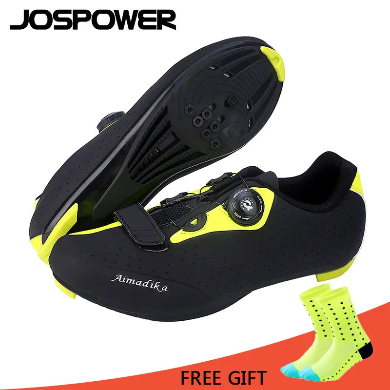 JOSPOWER MTB Road велосипедная обувь мужская велосипедная обувь износостойкая самоблокирующаяся велосипедная обувь спортивные кроссовки Sapatilha Ciclismo - Цвет: green