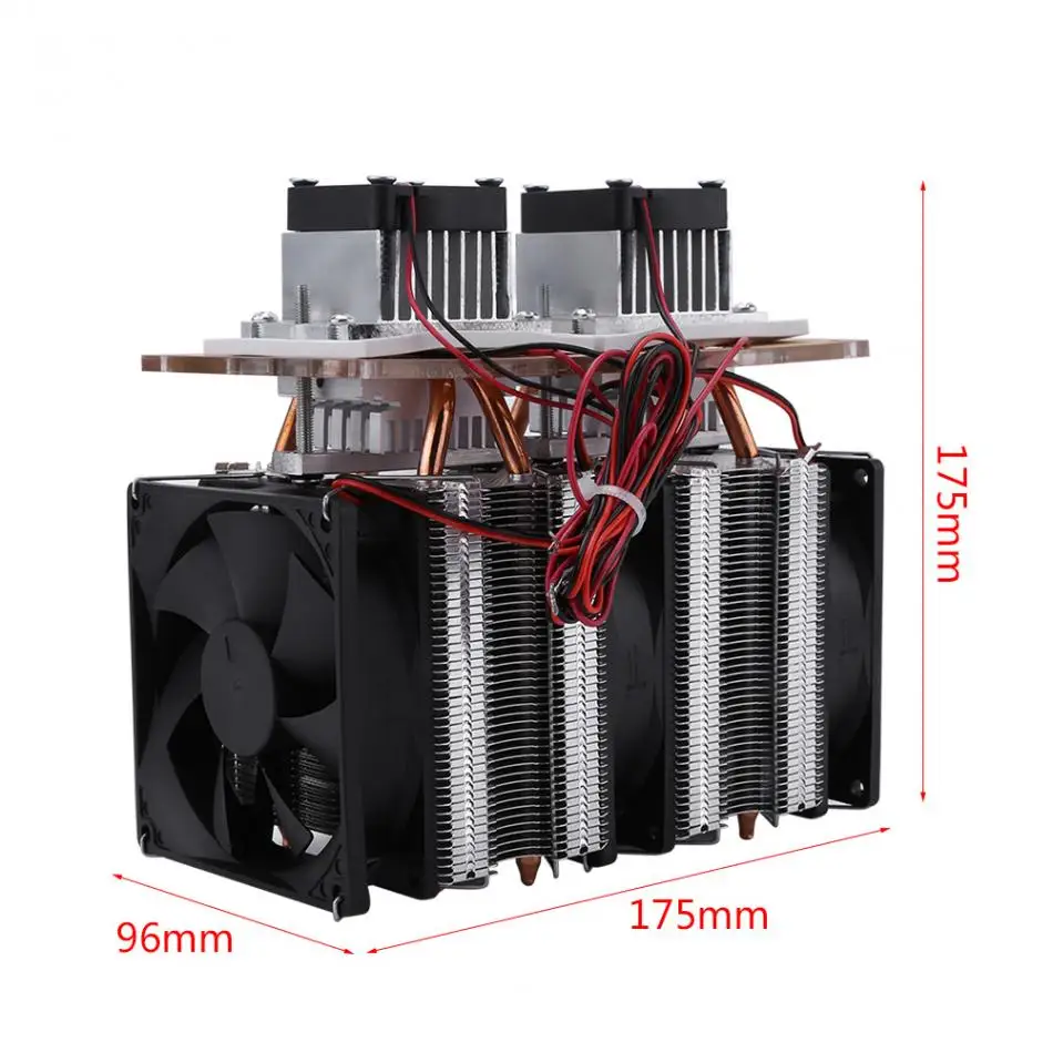 144W двухъядерный полупроводниковый холодильное Пельтье 12V 15A воздушное охлаждение оборудование для осушения для Офис