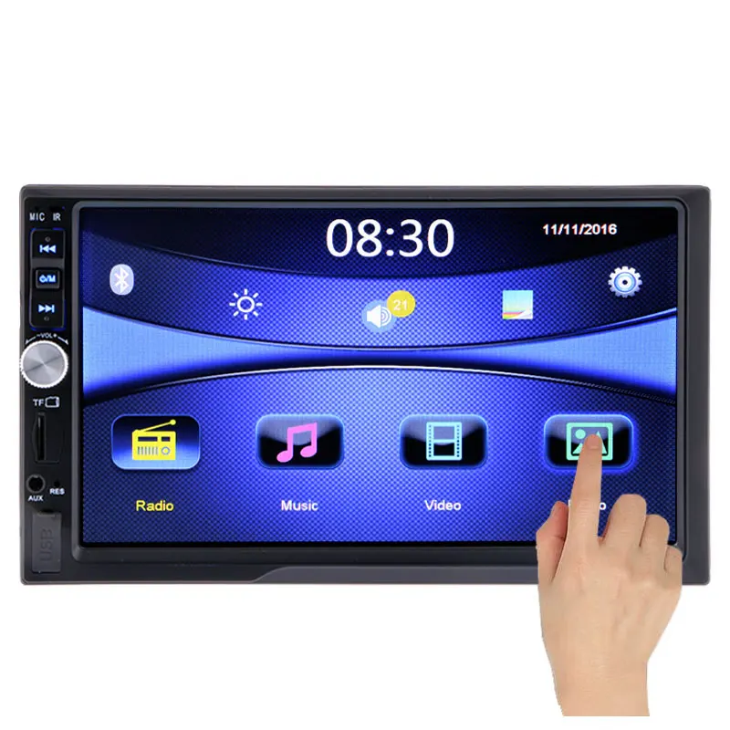 2 Дин Радио Bluetooth Стерео FM MP3 MP4 MP5 Аудио Видео Мультимедиа USB AUX Авто электроники в