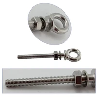 80mm long shank collared eye bolt marine 316 grade stainless steel boat parts accessories