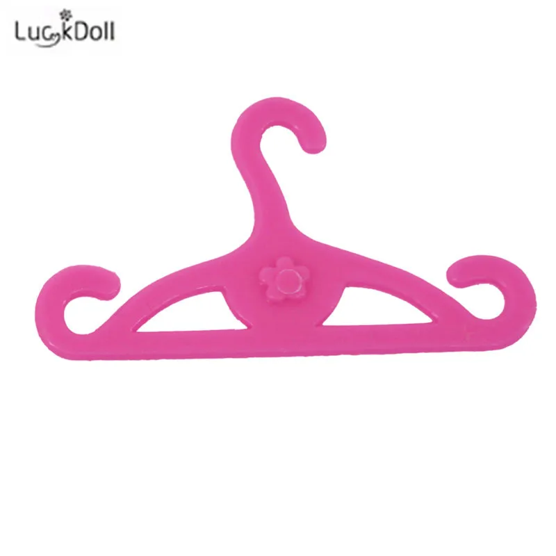 LUCKDOLL20 штук/Розовая вешалка Аксессуары для одежды куклы, игрушки для девочек, поколение, подарок на день рождения