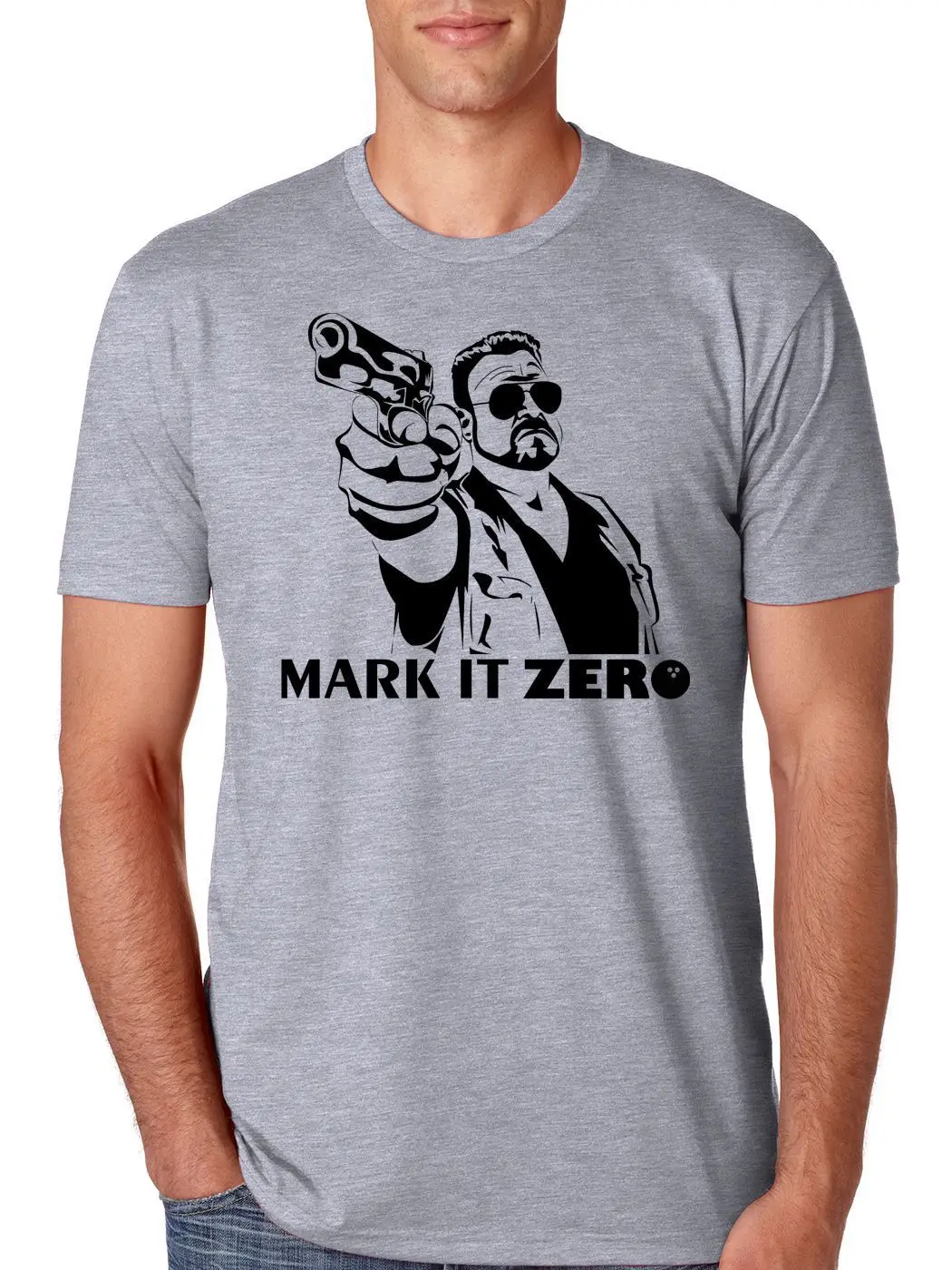 Мужская футболка Mark It Zero Big Lebowski стильная с круглым вырезом из Джерси на заказ