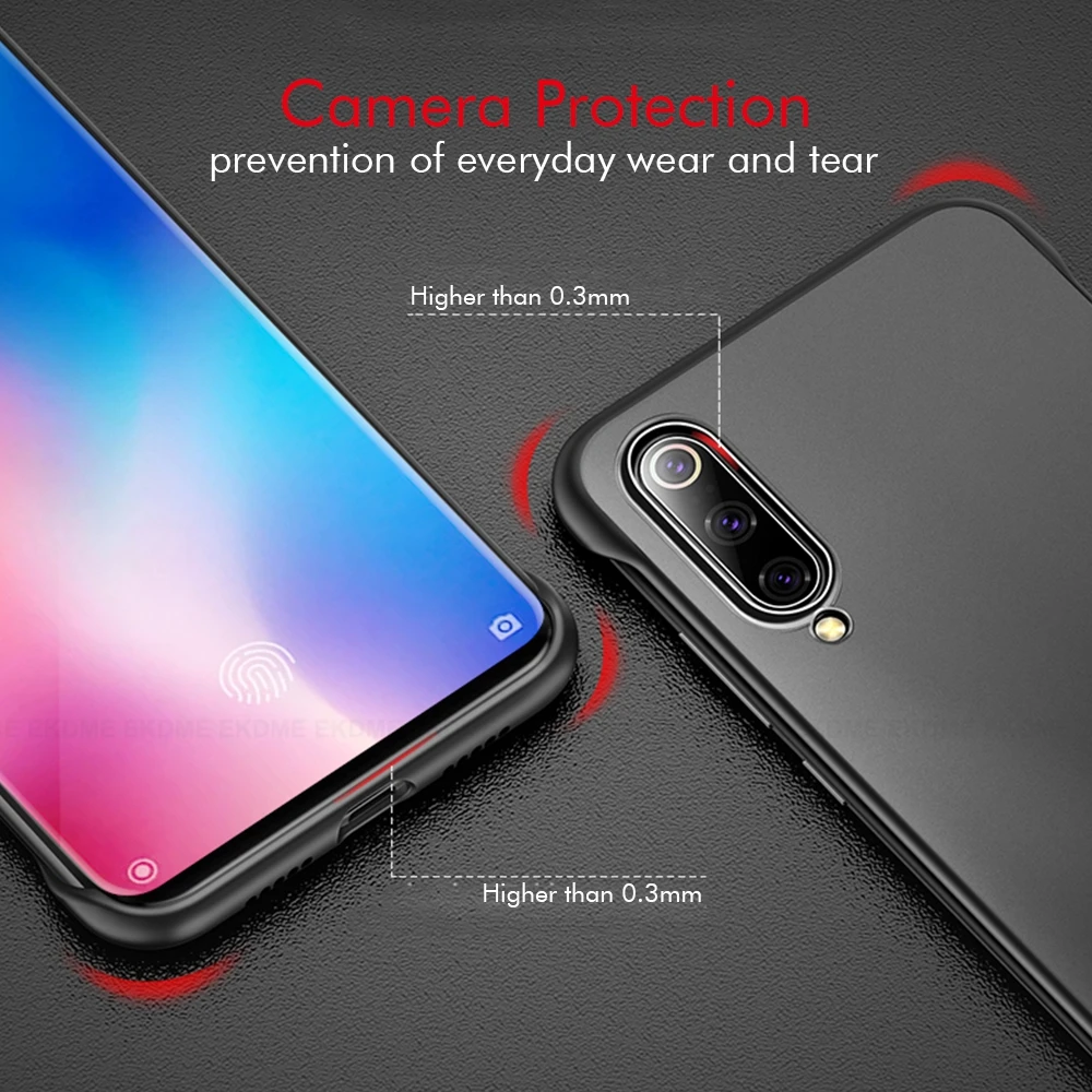 Для Xiaomi 9 Mi9 SE Mi 9T Pro полупрозрачный чехол для телефона Redmi K20 с ремешком на палец |