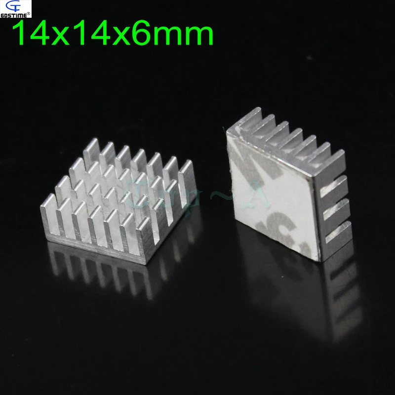 20 шт. алюминиевый радиатор для охлаждения микросхем 14 х14х6 мм|heat sink|radiator heat sinkaluminum