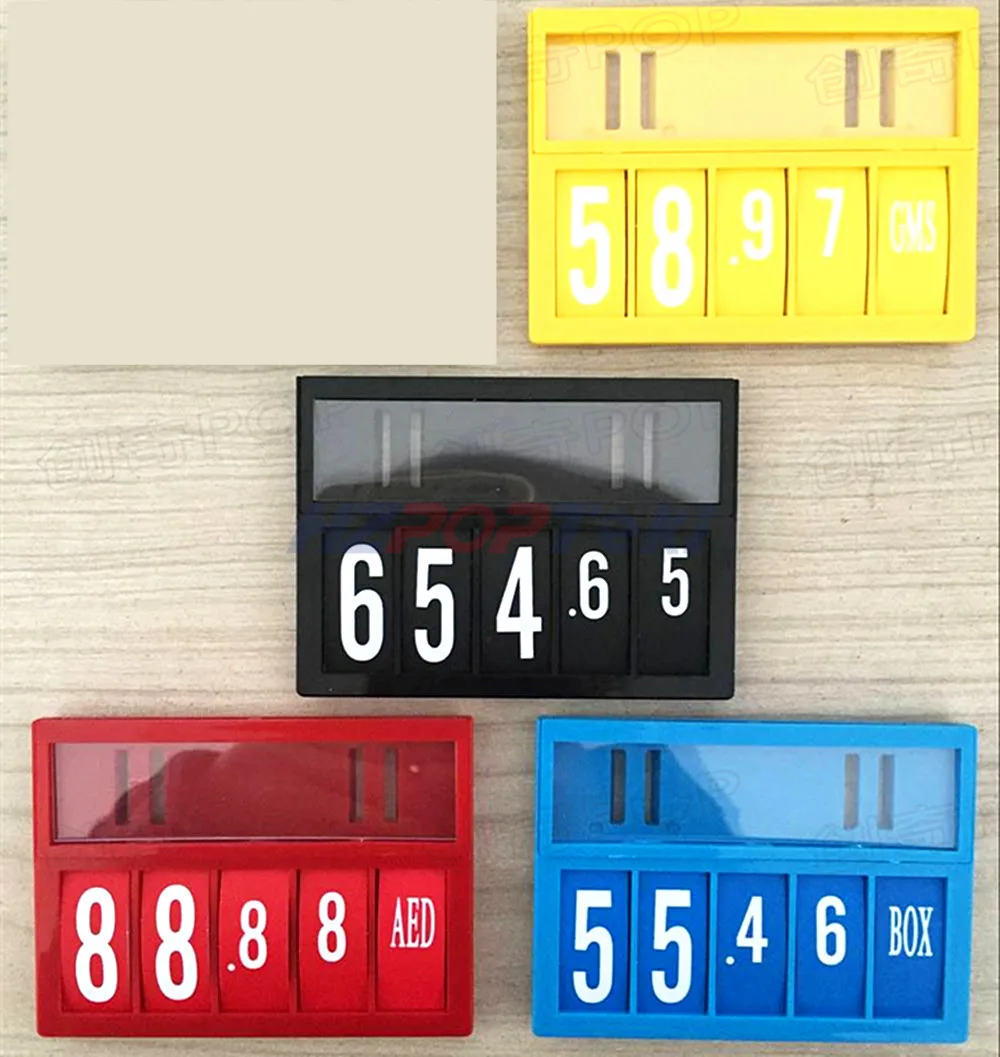 

POP Promotion Price Sign Display Posted Label Card Plastic Holder Frame by Argute Pin Replaceable in Supermarket 1000sets