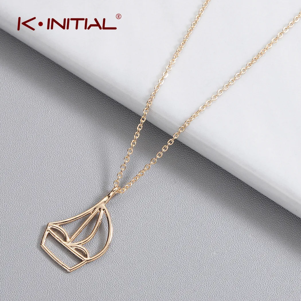 Kinitial модная подвеска в виде лодки ожерелье для женщин и мужчин армейские
