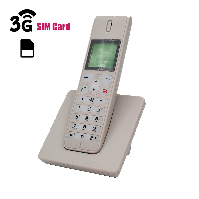 GSM 3g WCDMA беспроводной телефон стационарный телефон с sim-картой SMS подсветка светодиодный экран радиотелефоны беспроводной телефон для дома