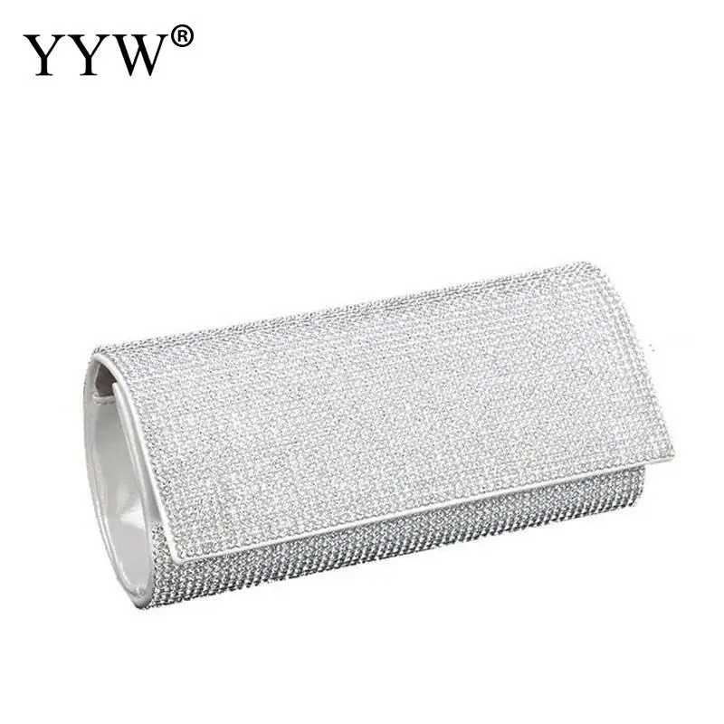 

Sliver Designer Bridal Clutch Bag Fashion Party Small Women Evening Clutch Pouch 2019 Wedding Shoulder Bags Chain Handbag Gold