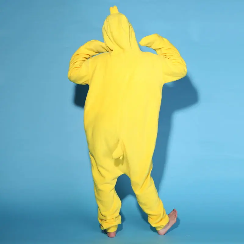 Новинка для взрослых унисекс животное маленькая Желтая курица петух Cos Onesie