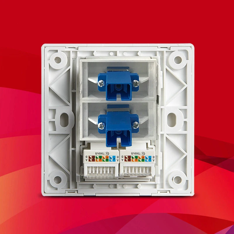 Двойной Порт CAT6 RJ45 Ethernet модуль и двойной порт волоконно оптический интерфейс SC