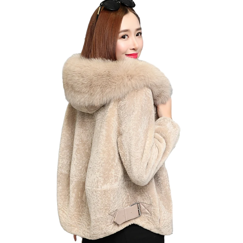 Зимние новые Ms повседневные ножницы для овец пальто женские корейские свободные