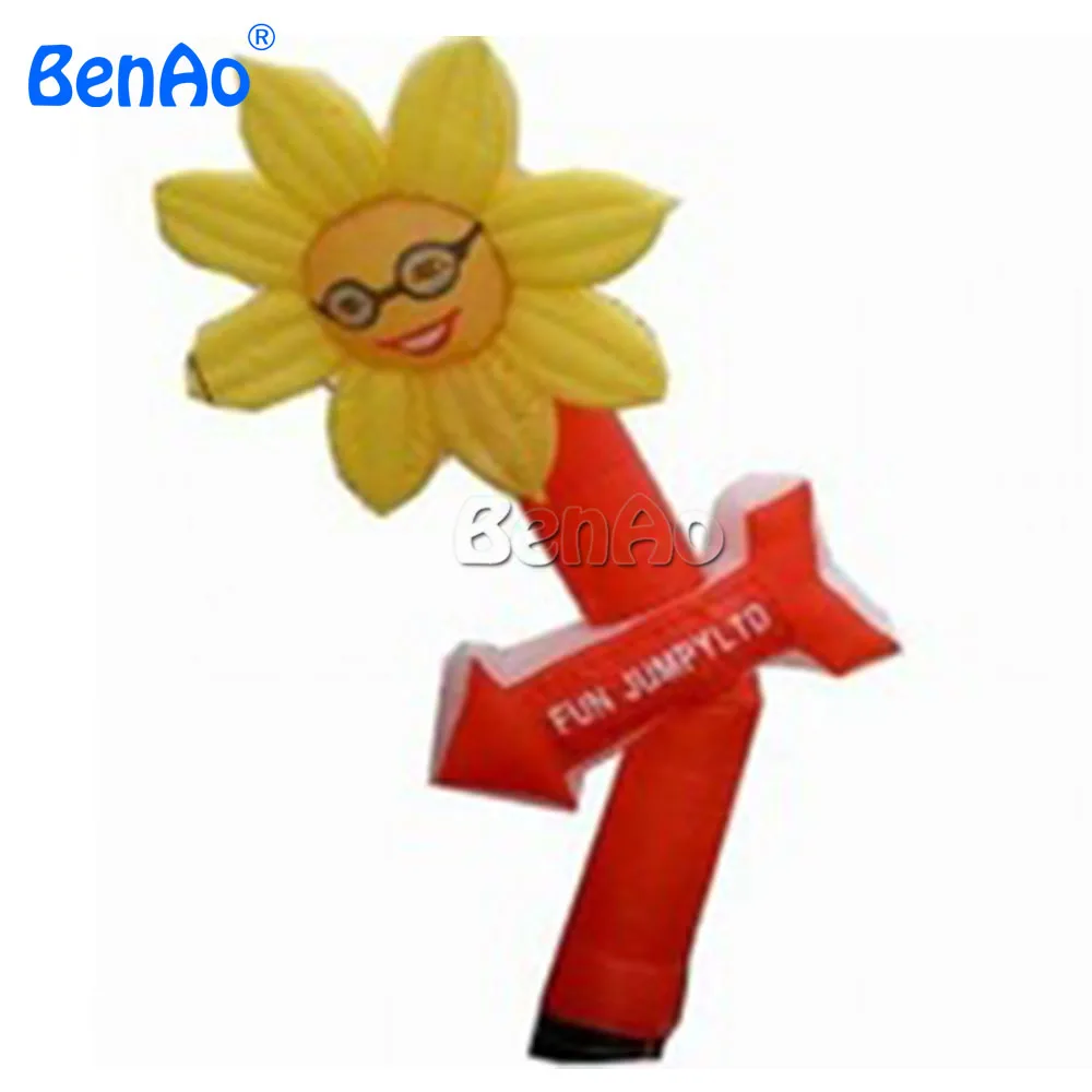 

AD081 BenAo Free shipping+blower 5m Huge advertising fun inflatable sun flower sky dancer yard decoration