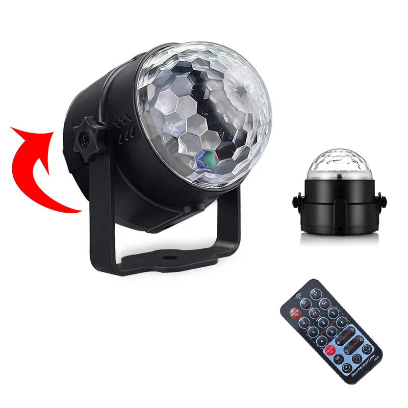Цвета диско свет сценическое rgb освещение проектор вращающийся шар лампа