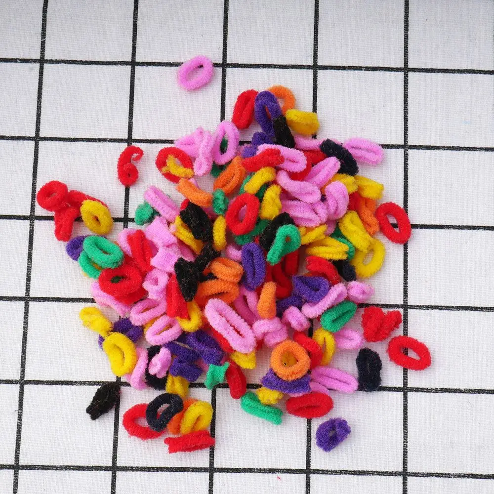 200 Pcs Colorful Child Kids Hair Holders Cute Rubber Band Elastics Accessories Girl Women Charms Rope Headwear | Красота и здоровье