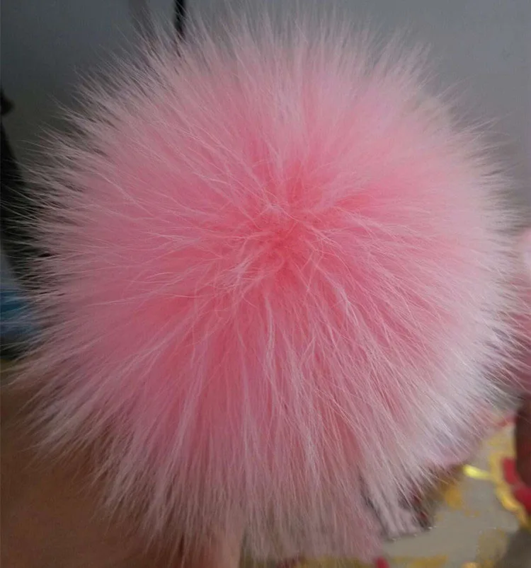 2 шт. пушистый помпон из натурального Лисьего меха для сумки 9 см|pom ball|fur pomball for bag |