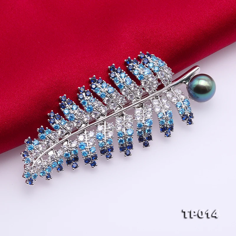JYX броши на удачу роскошная брошь в форме банта Броши 9 5 мм натуральный павлин
