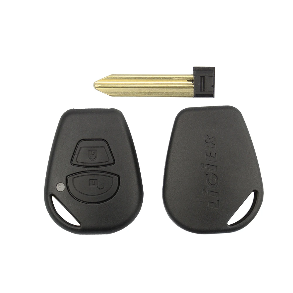 OkeyTech 2 кнопки сменный чехол для брелока держатель оболочки неразрезанное лезвие