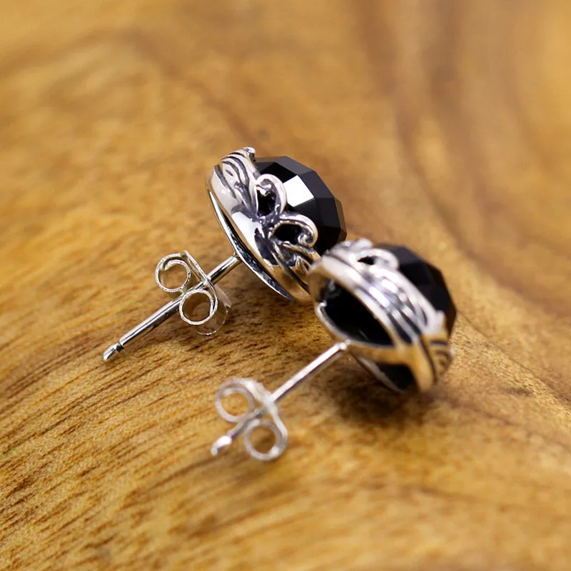 Женские классические серьги из серебра 100% пробы с агатом | Украшения и аксессуары