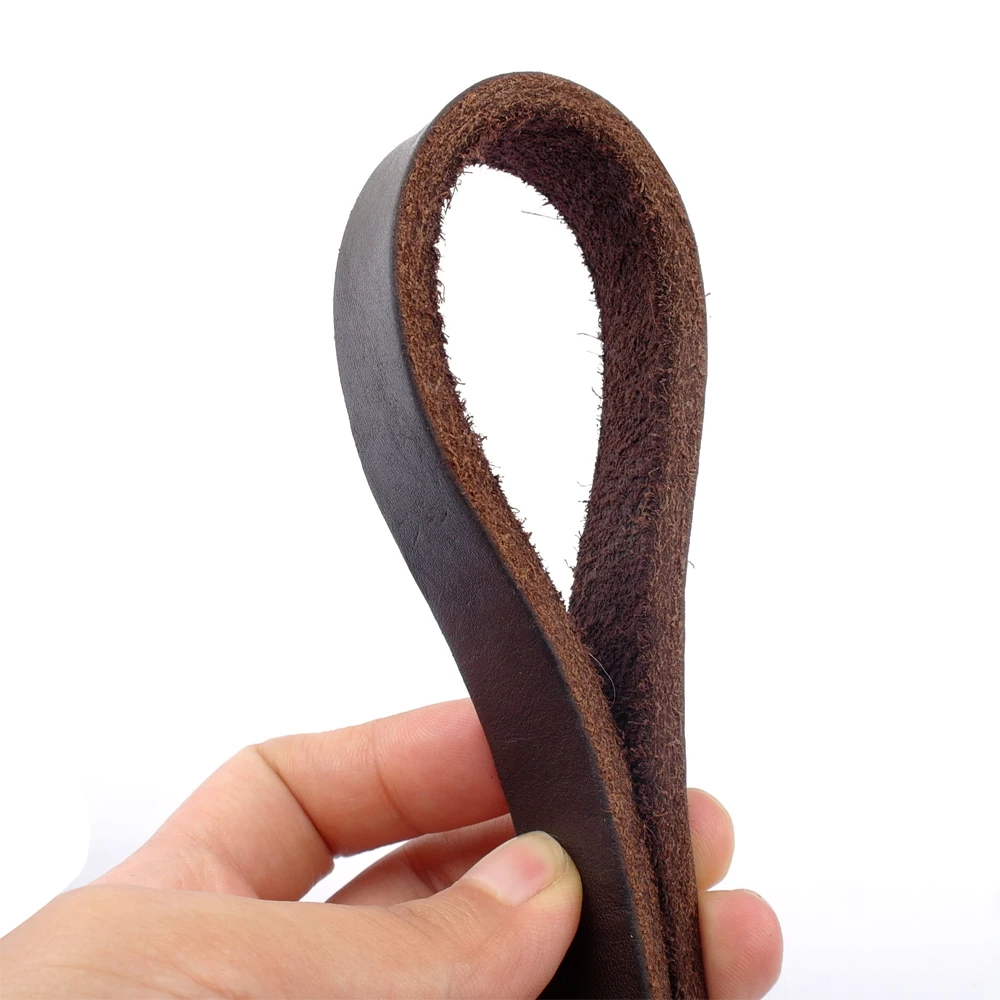 Длинный поводок из натуральной кожи для собак плетеный домашних животных