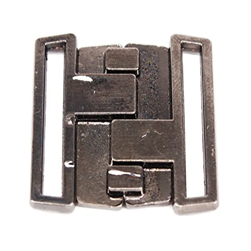 10 наборов черного пистолета металлическая лента закрытие талии крючки