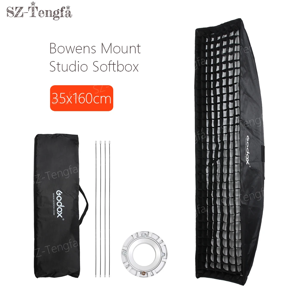Godox 35x160 см Studio Flash Сотовые Сети Softbox для Bowens крепление de кварты DP SK SP GS Студия