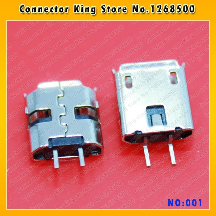 ChengHaoRan 100 шт. новая модель 2 контактный планшетный ПК PAD зарядное гнездо Micro USB Jack DIP