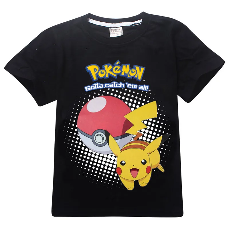Детская футболка летние топы pokemon go team Футболки одежда для мальчиков Футболка