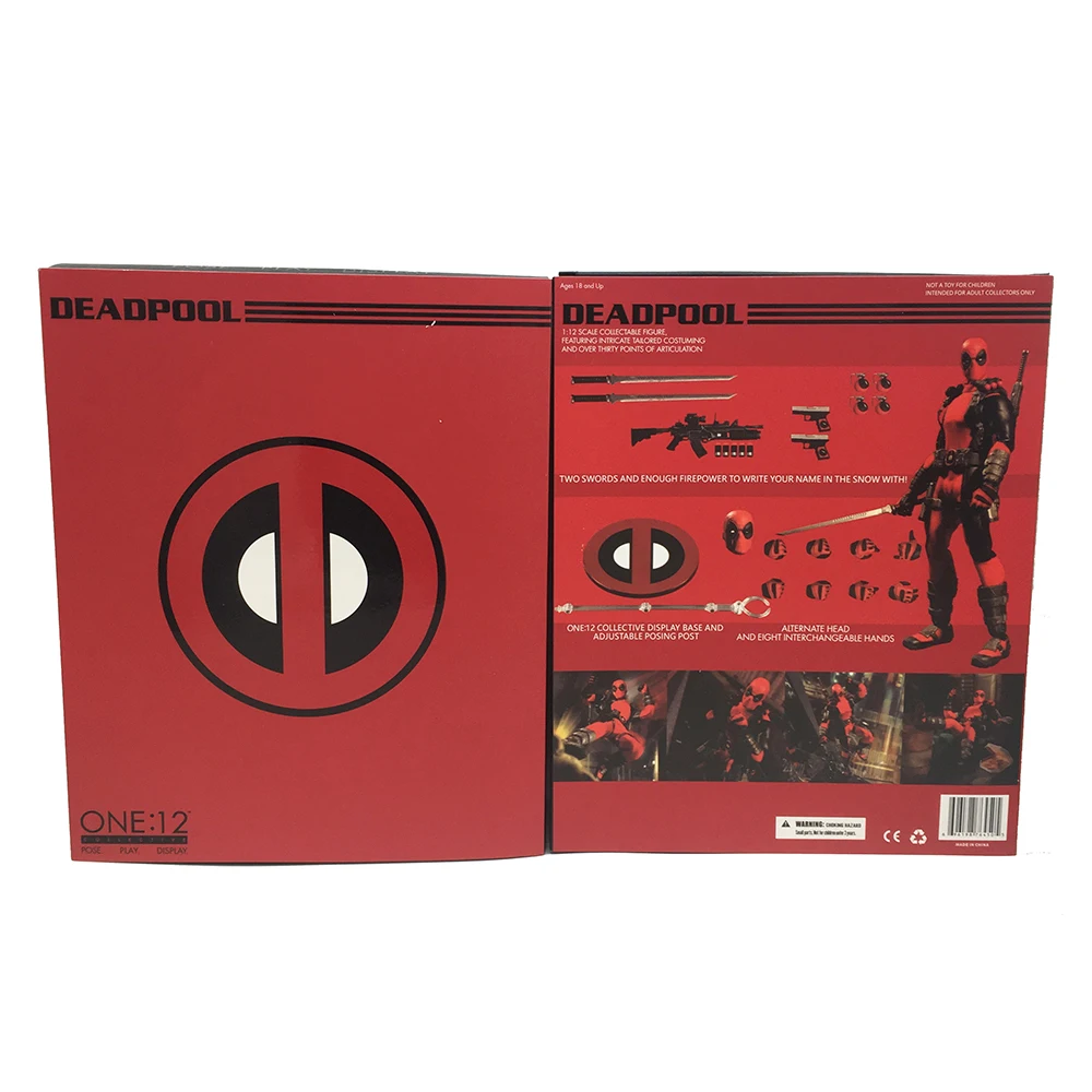 6 дюймов 16 см Marvel супер герой Дэдпул X-men Mezco One: 12 фигурки игрушка подарок