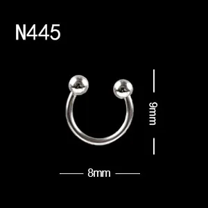N445 10 шт./лот, модная ручная дрель для ногтей, аксессуар для ногтей, металлическая стрела, заклепки, украшение, перфорированный дизайн, дизайн ногтей, панк-шипы, шпильки - Цвет: N445