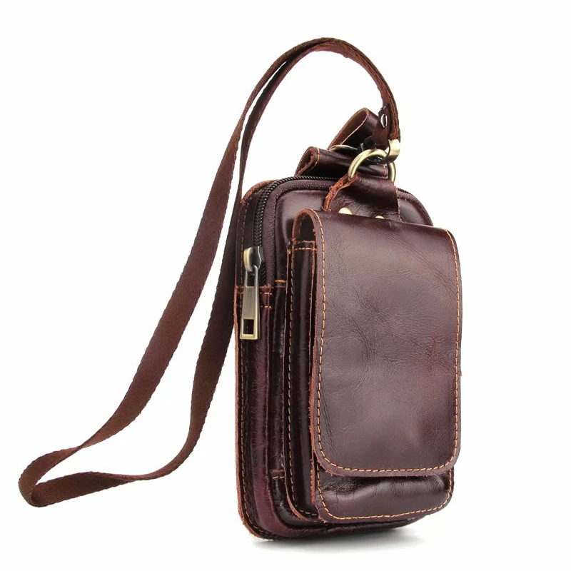 Универсальный кожаный чехол для телефона с зажимом ремня чехол-кобура держатель