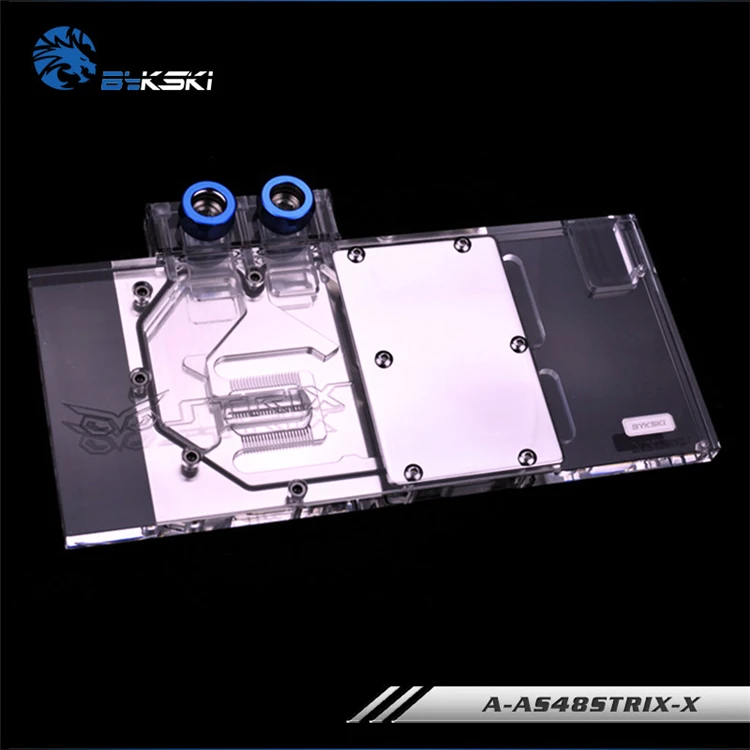 Водяной блок Bykski GPU для ASUS ROG Strix RX 480 O8G GAMING/470 4G GAMING 580/590 A AS48STRIX X|Кулеры и системы