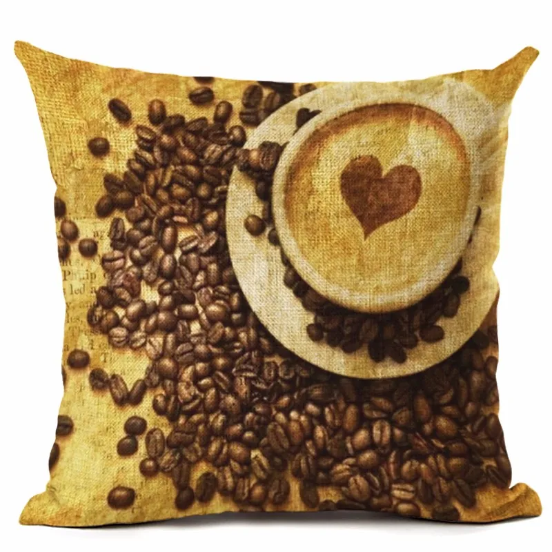 Ретро Скандинавское здание велосипед льняная Подушка Наволочка домашняя собака