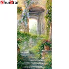 Алмазная вышивка красивая уличная Стразы картины Вышивка алмазная живопись полная квадратная мозаика полный дисплей аксессуары WHH