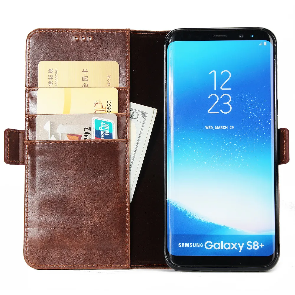 Ретро мужские кожаные чехлы книжки для телефона samsung Galaxy S9 S8 Plus S7 S6 Edge Чехлы J2 J5 Prime