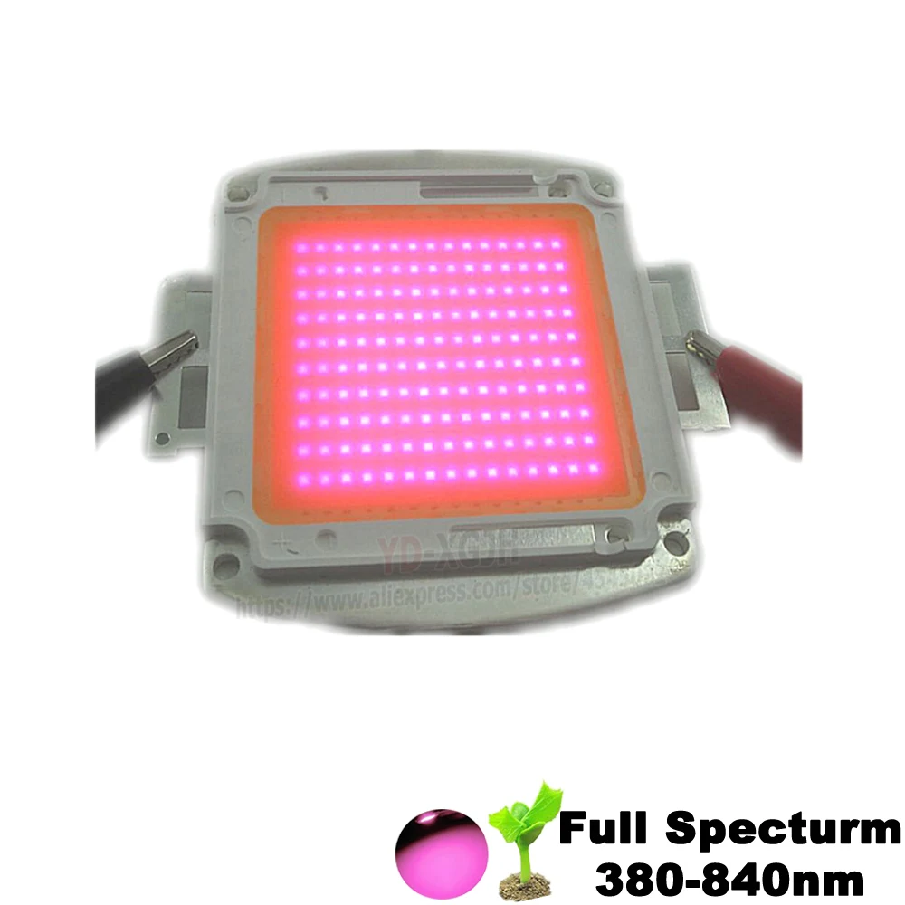 Высокая мощность 3000K 4000K 6000K 10000K 200W Grow LED полный спектр (розовый) белый 380 840nm для DIY