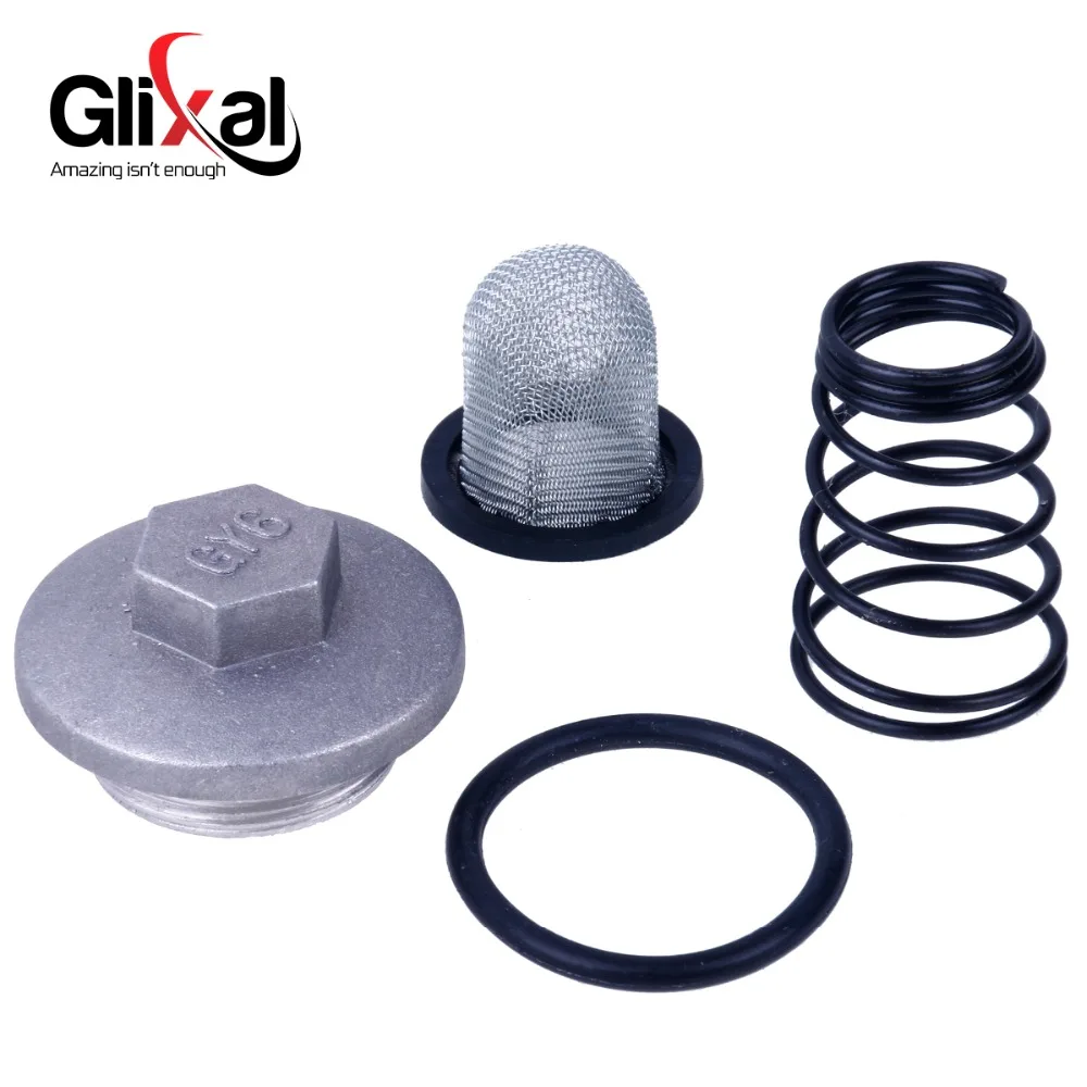 Glixal GY6 49cc 50cc 125cc 150cc масляный фильтр сливной разъем Набор для 139QMB 152QMI 157QMJ китайский