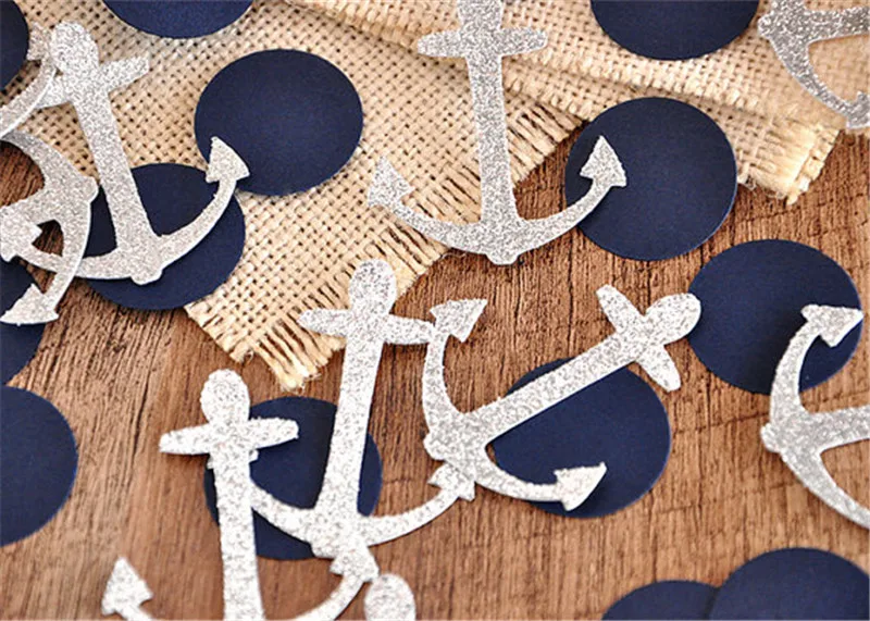 Морской якорь моряк мальчик ребенок душ день рождения партии конфетти-100 ⑤ упак. |