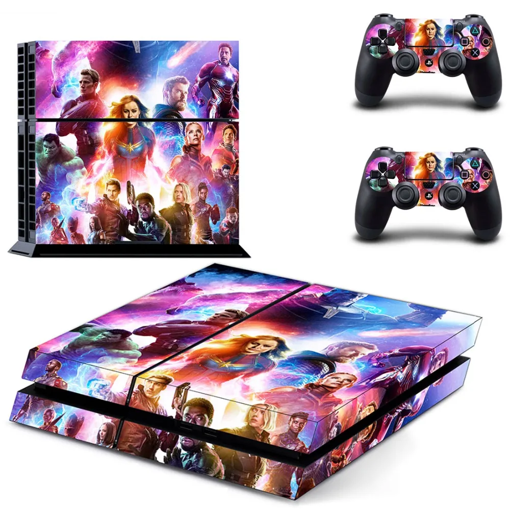 Виниловая наклейка для консоли Playstation 4 и 2 контроллеров PS4|Наклейки| |