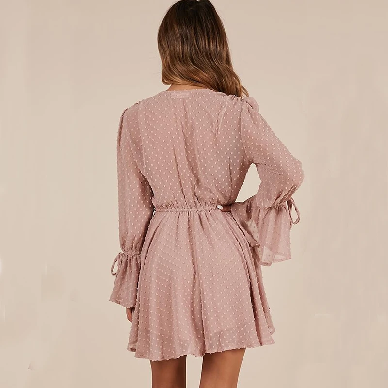 CR комбинезон в горошек Летний шифоновый Кружевной Костюм пляжного типа женский с