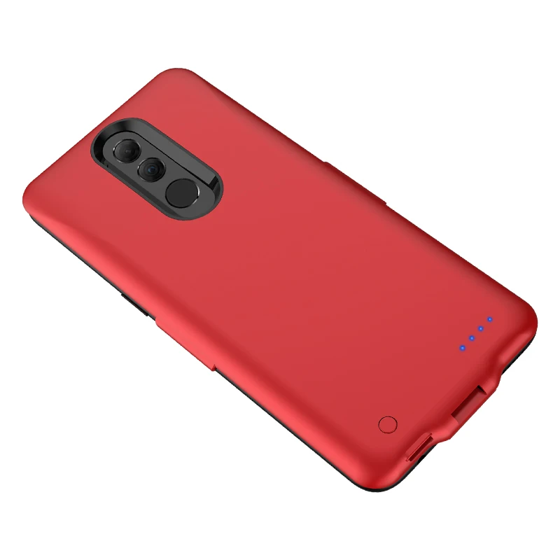 Mate 20 Lite 5000 мАч чехол для зарядного устройства для Hauwei mate 20 Lite противоударный внешний аккумулятор запасная зарядка задняя крышка Капа - Цвет: Красный