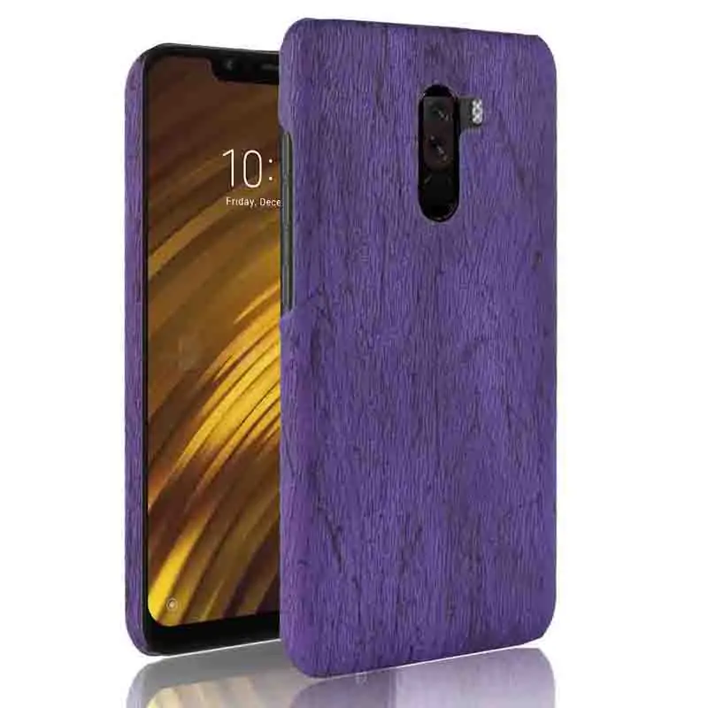 Чехол Suntaiho для xiaomi pocophone f1 для redmi note 5 pro redmi 4X redmi 5 Plus чехол из искусственной кожи+ PC матовый жесткий чехол для телефона - Цвет: Purple