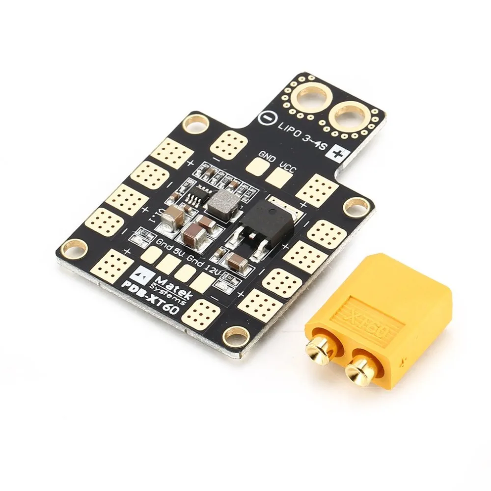 PDB XT60 Drone Lipo 3 4S Мощность распределительный щит с W/ BEC 5В 2A 12V 0.5A для трутеня