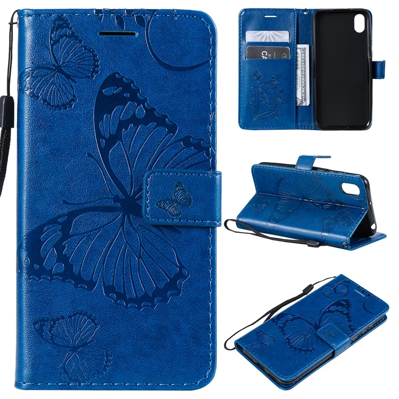 Кожаный чехол с бабочкой флип чехол для huawei Honor V20 V10 8 9 10 Lite 10i 9i 9N 8X 8C 8A 8S 7X 7C 7A Pro 6X 6A книжная сумка чехол Coque